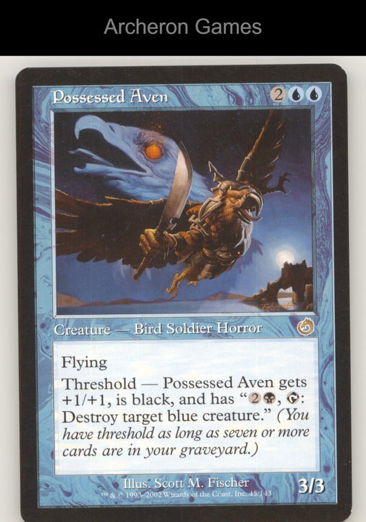 Possessed Aven 45 R MTG Card Torment