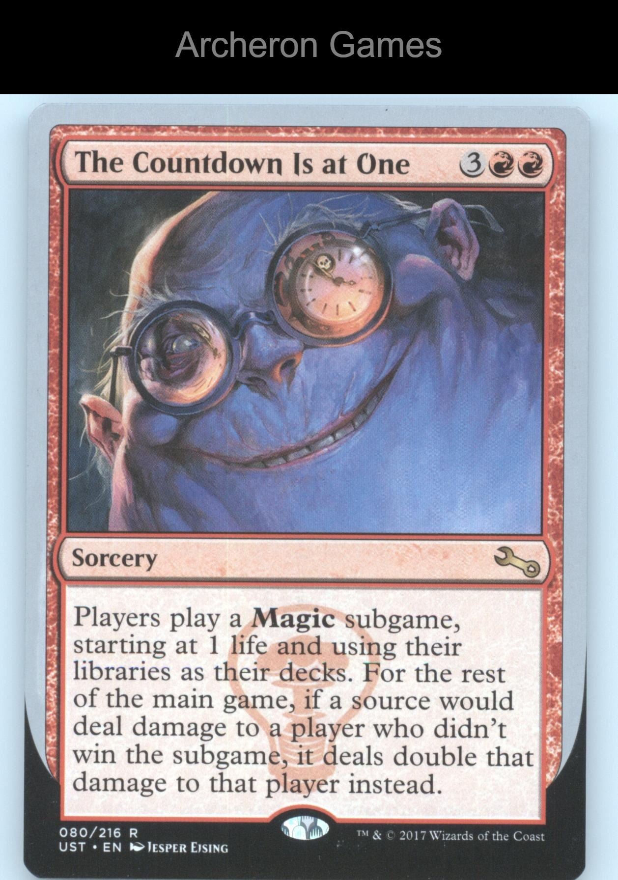 The Countdown Is at One 80 R MTG Card Unstable