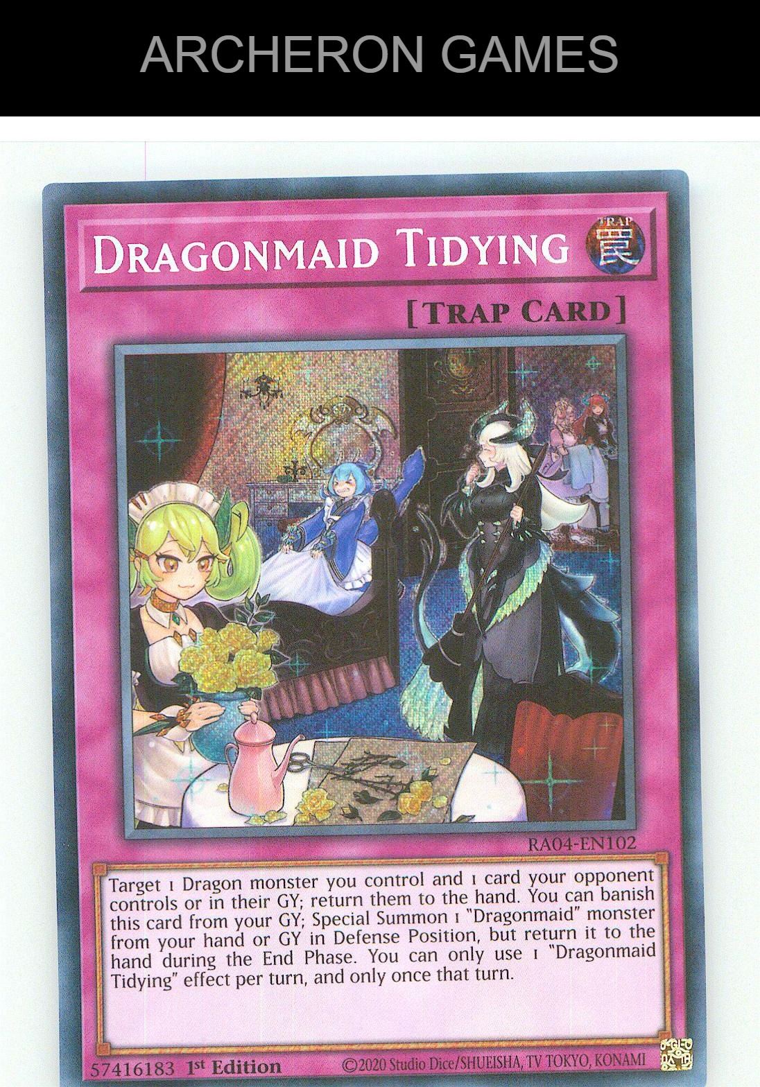Dragonmaid Tidying (Secret Rare) SEC YUGIOH Card 1st Edition