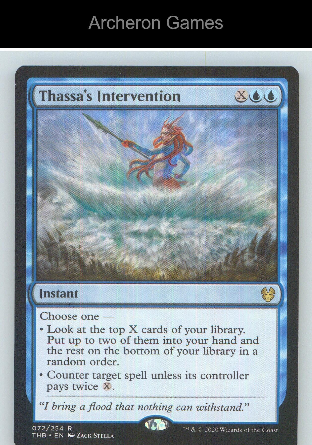 Thassa's Intervention THB 72 R MTG Card NM/EX+