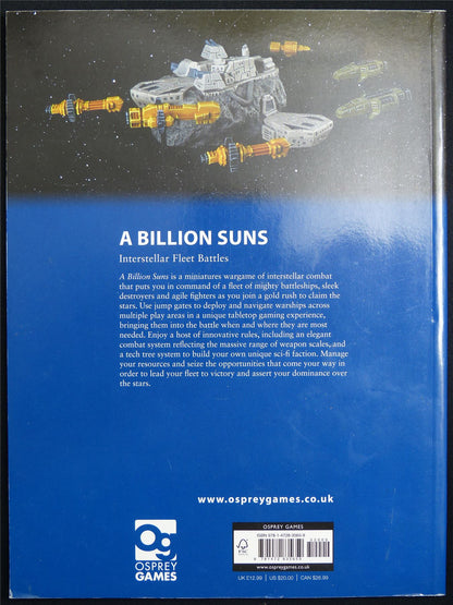 A Billion Suns: Wargaming Rulebook - Osprey Wargames 26 Softback #DA