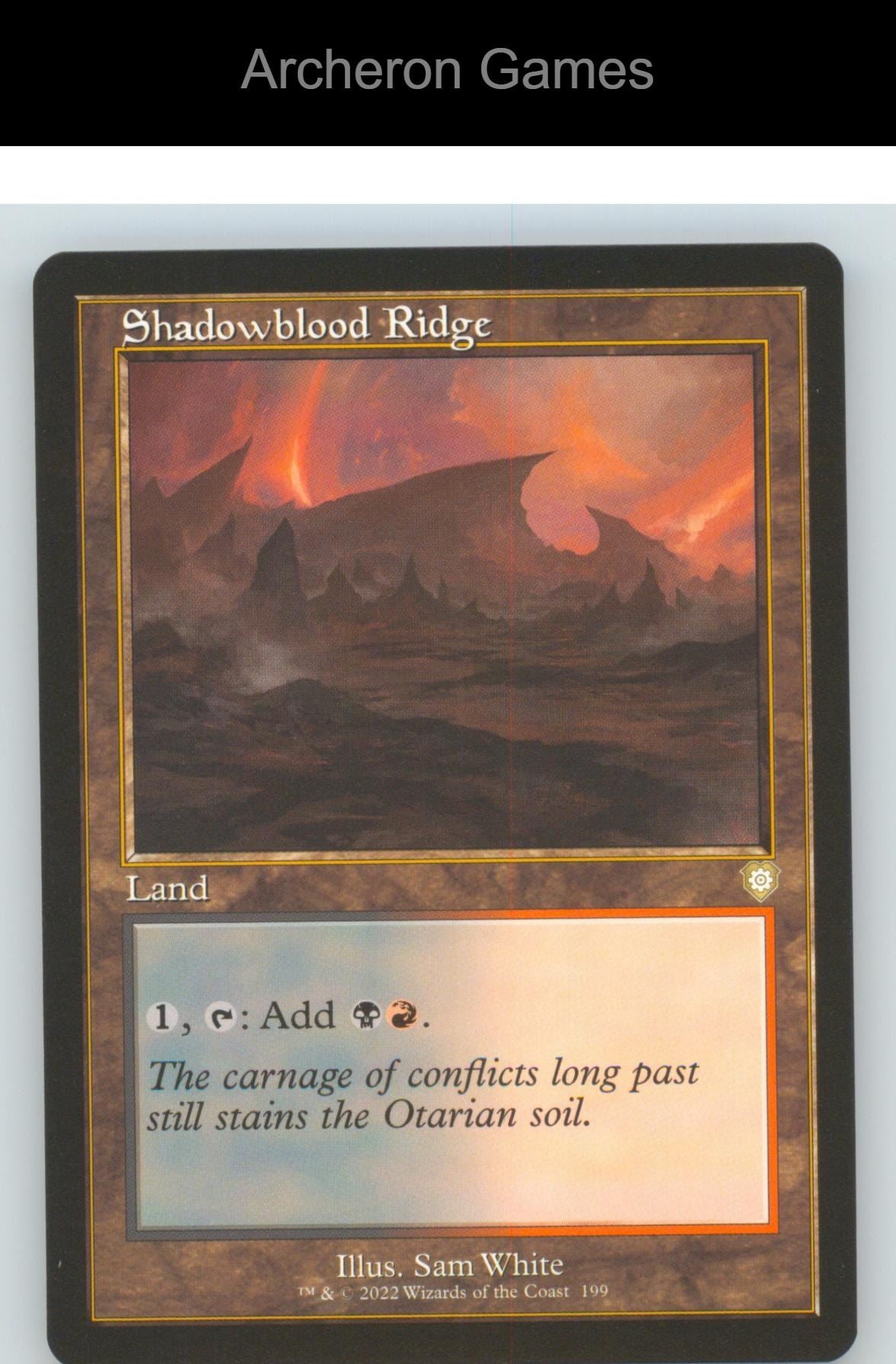 Shadowblood Ridge (Retro Frame) BRC 199 R MTG Card NM/EX+