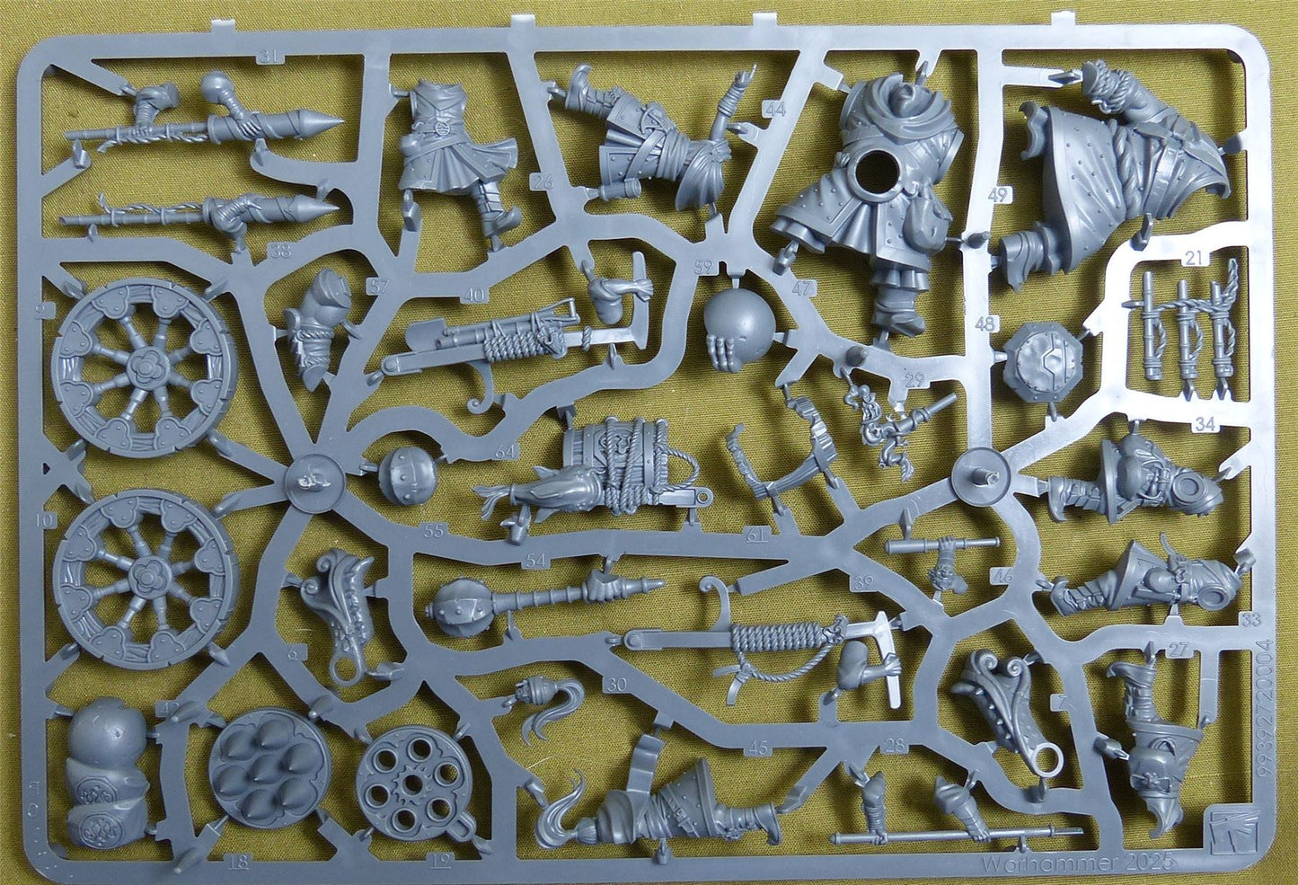 Grand Cannon & Fire Rain Rocket Battery incomplete sprue - Grand Cathay - Warhammer Old World #2EY