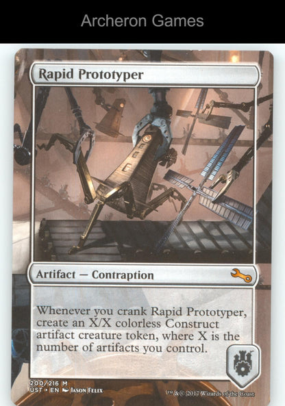 Rapid Prototyper 200 Mythic MTG Card Unstable