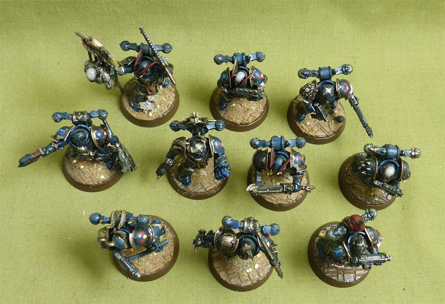 Legionaries with upgrade painted - Night Lords - Warhammer 40K #2NP