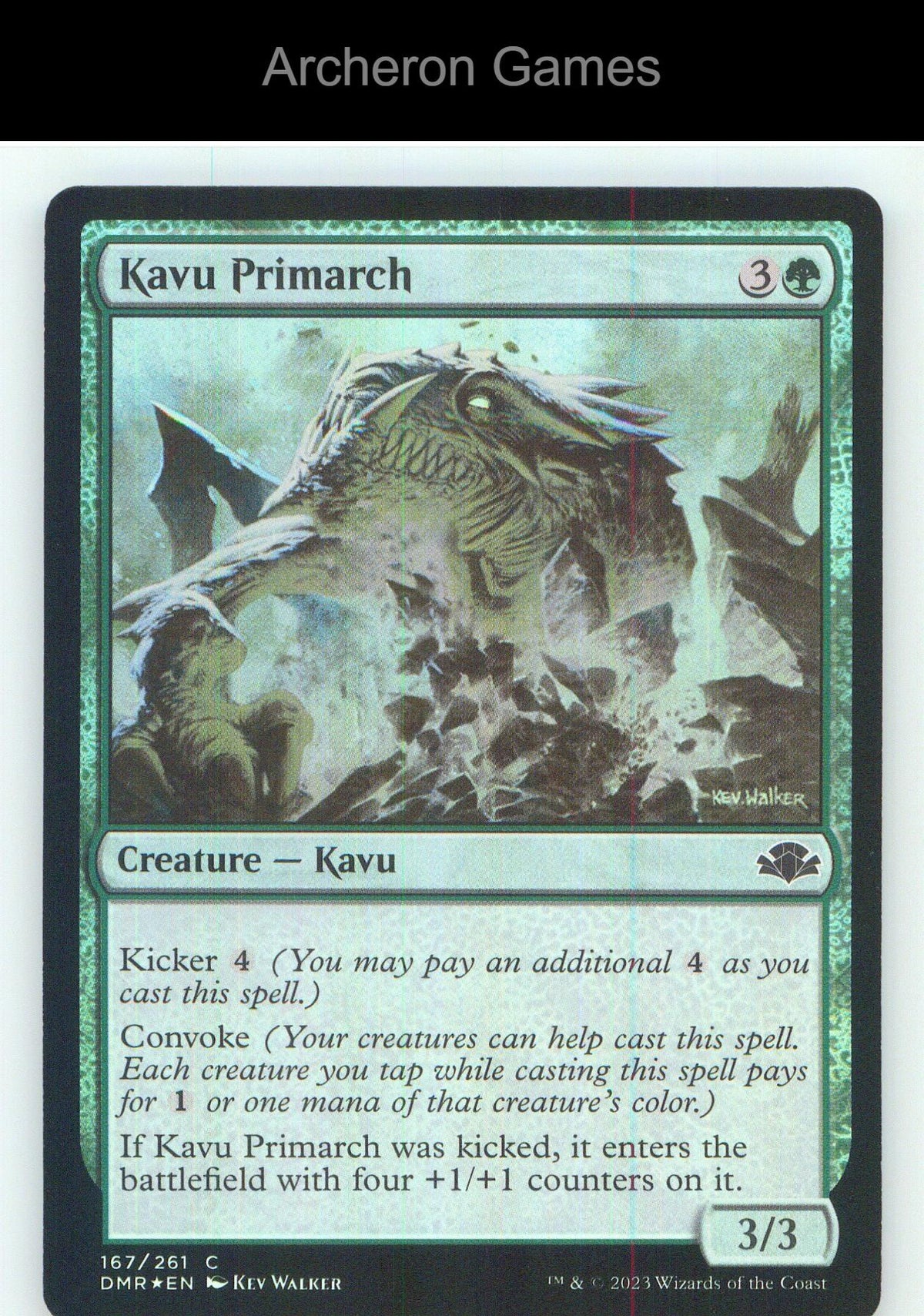 Kavu Primarch DMR 167 C MTG Card NM/EX+ Foil