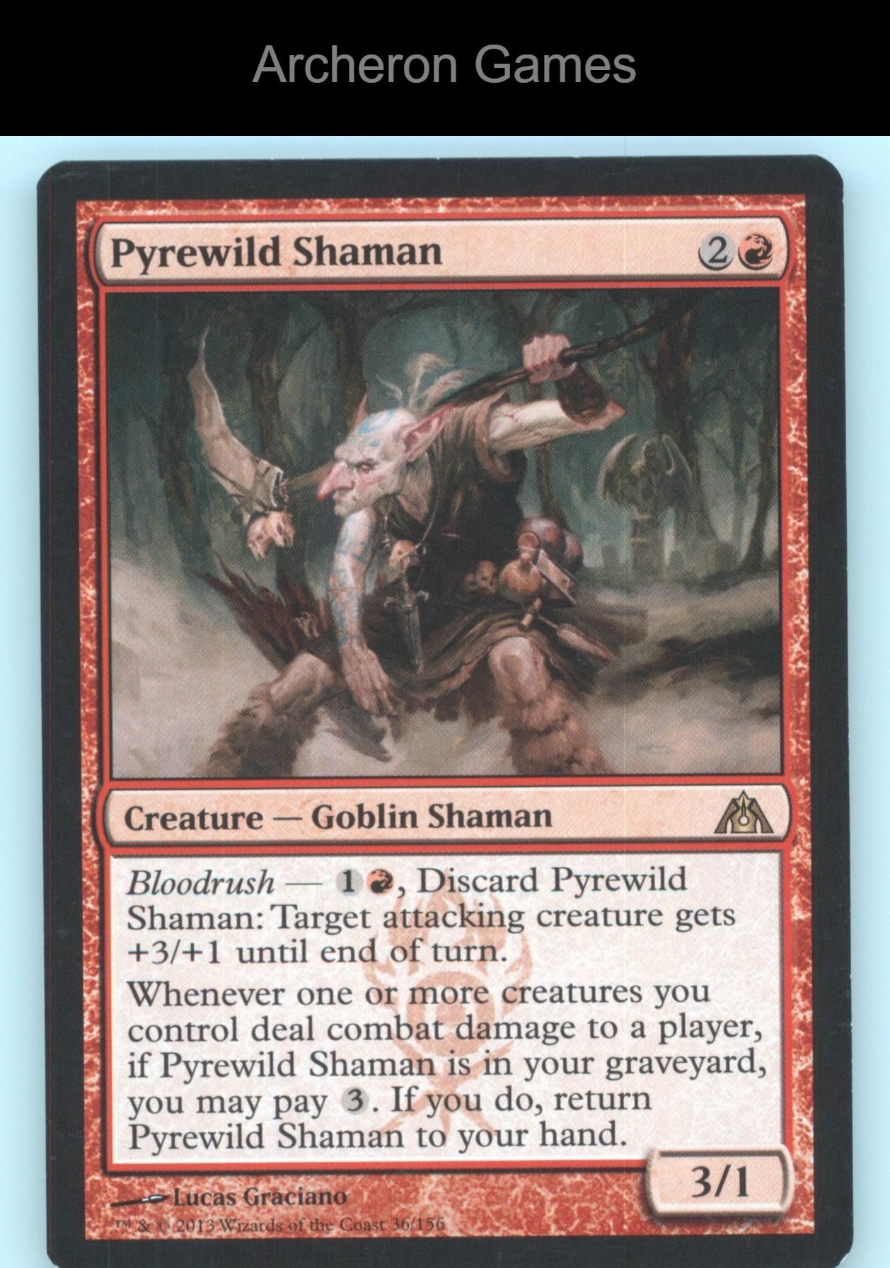 Pyrewild Shaman 36 R MTG Card Dragon's Maze