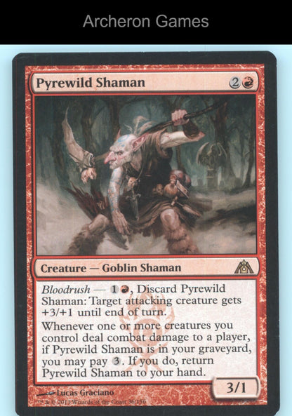 Pyrewild Shaman 36 R MTG Card Dragon's Maze