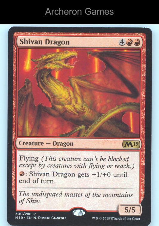 Shivan Dragon 300 R MTG Card Core Set 2019