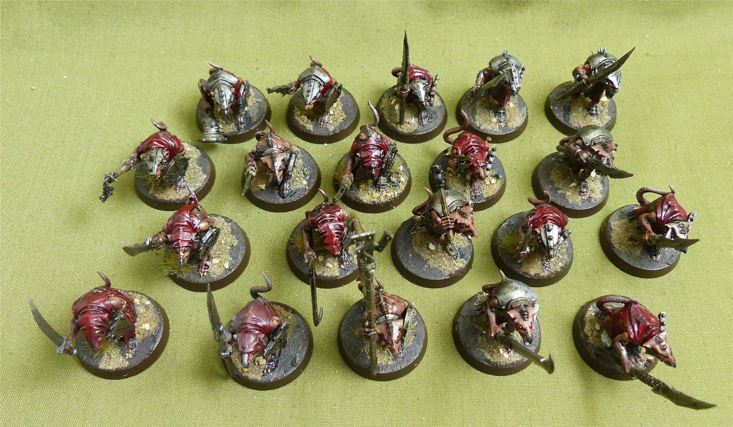 Clanrats painted - Skaven - Warhammer AoS #16J