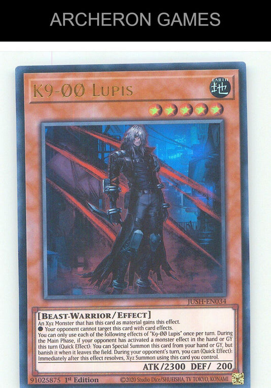 K9-00 Lupis Ultra Rare YUGIOH Card 1st Edition