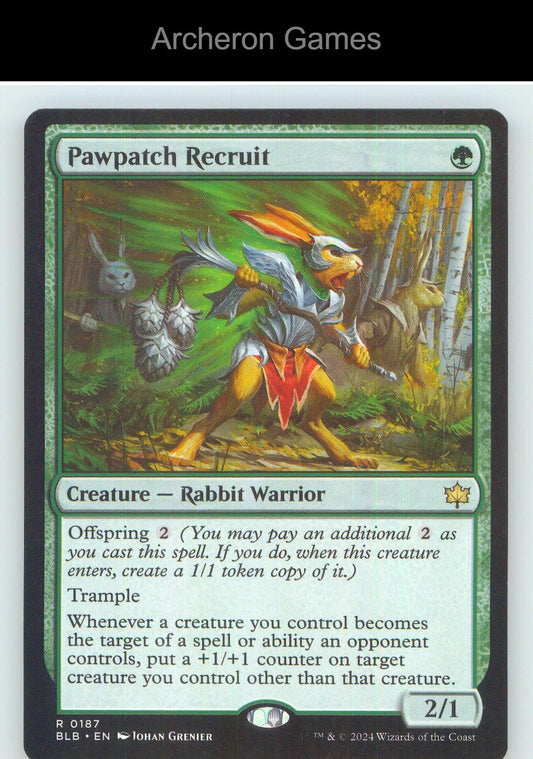 Pawpatch Recruit BLB 187 R MTG Card NM/EX+