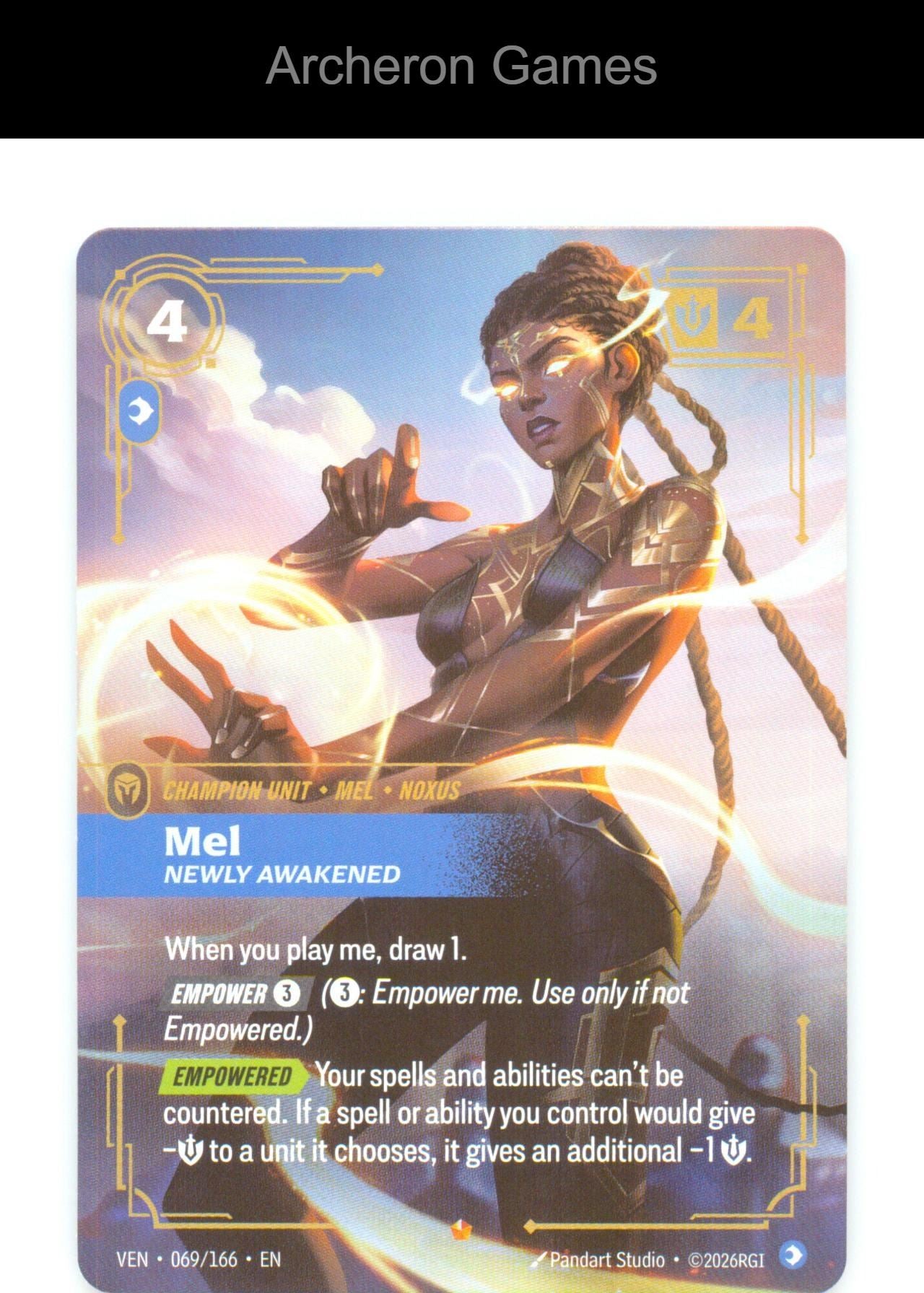 Mel - Newly Awakened VEN 069/166 Epic Vendetta Riftbound Card Foil