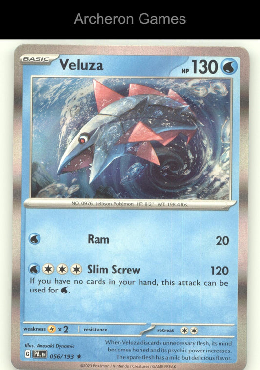 Pokemon Card Veluza PAL 056/193 R Paldea Evolved Holo