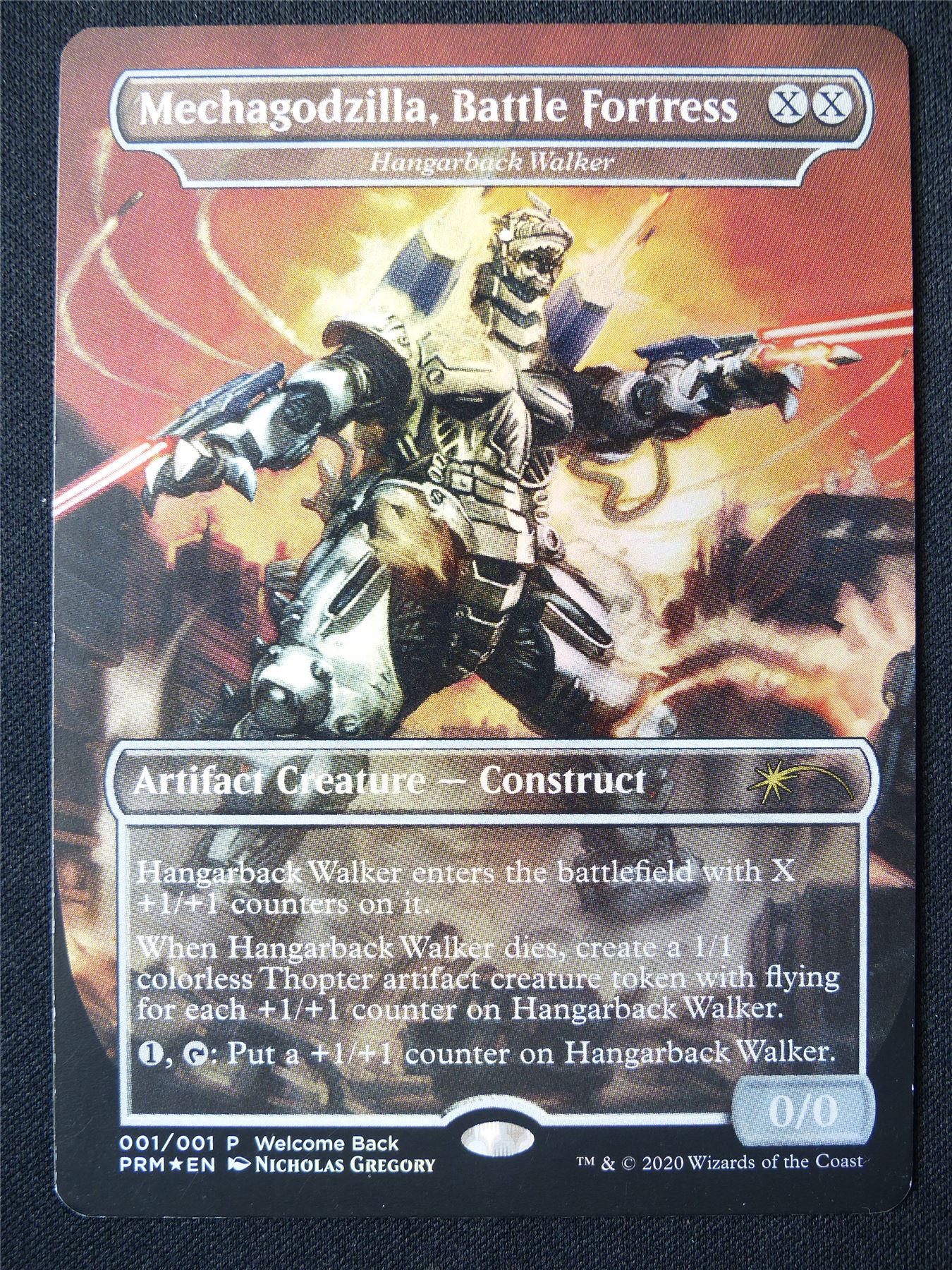 Mechagodzilla Battle Fortress Borderless Foil - PRM - Mtg Card #1MR