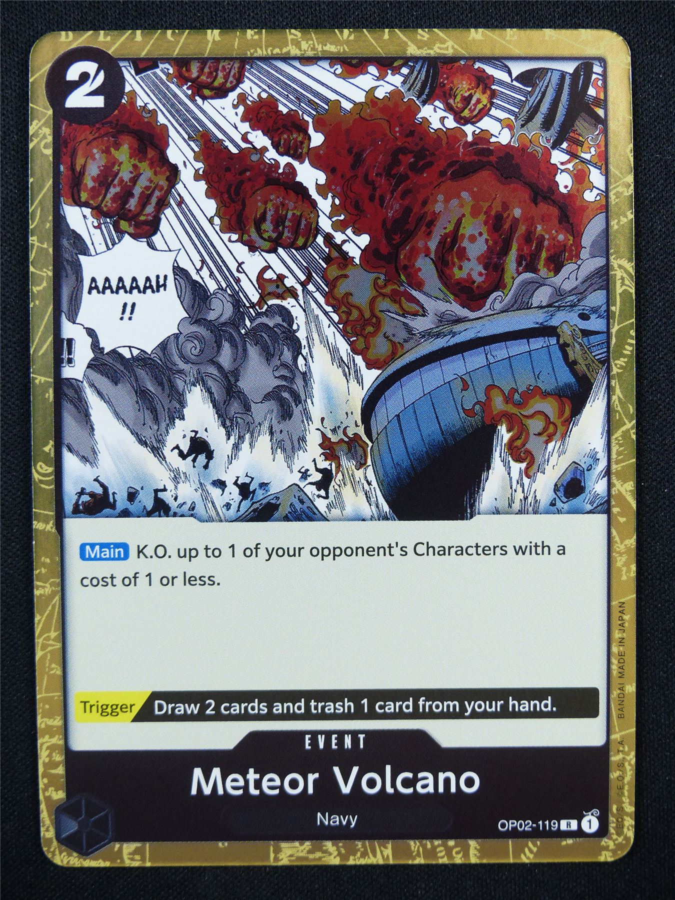 Meteor Volcano OP02-119 R - One Piece Card #4X