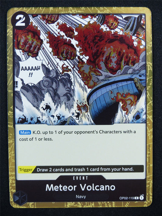 Meteor Volcano OP02-119 R - One Piece Card #4X