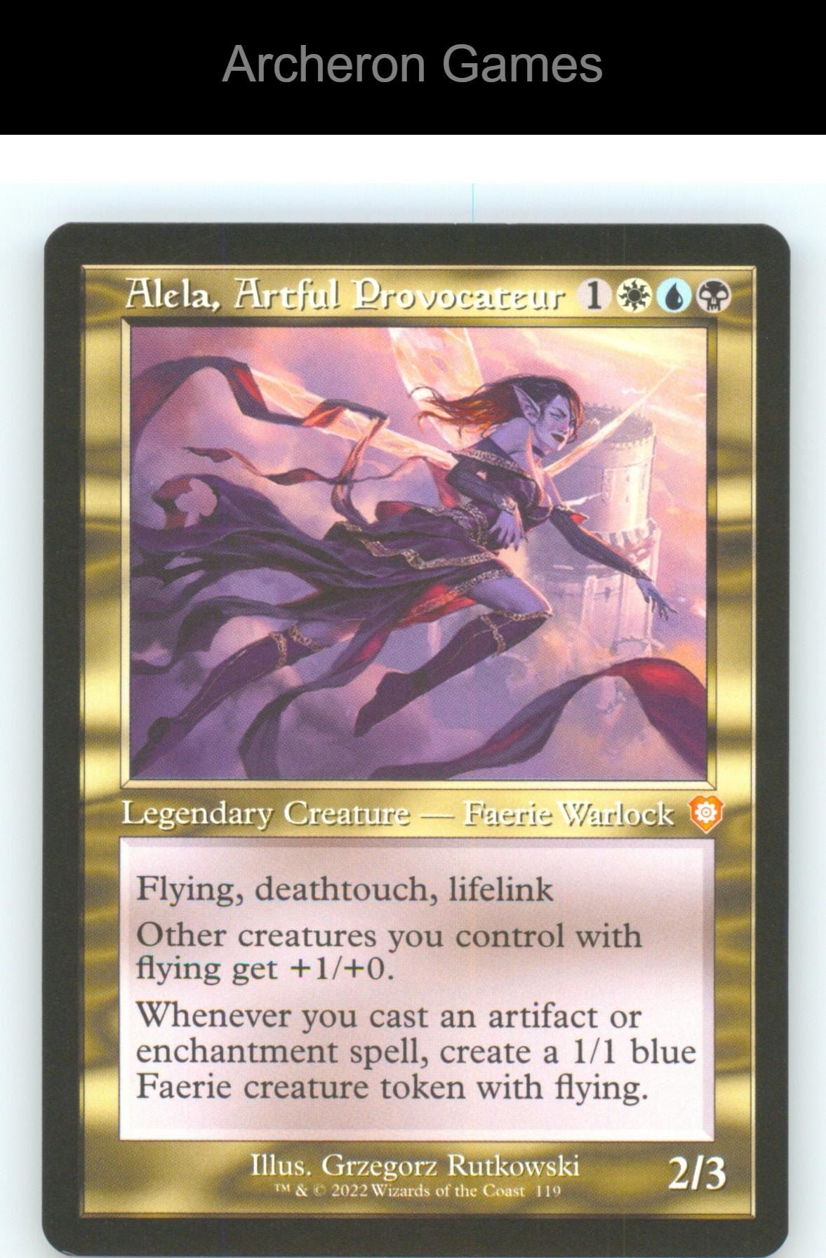 Alela, Artful Provocateur (Retro Frame) BRC 119 Mythic MTG Card NM/EX+