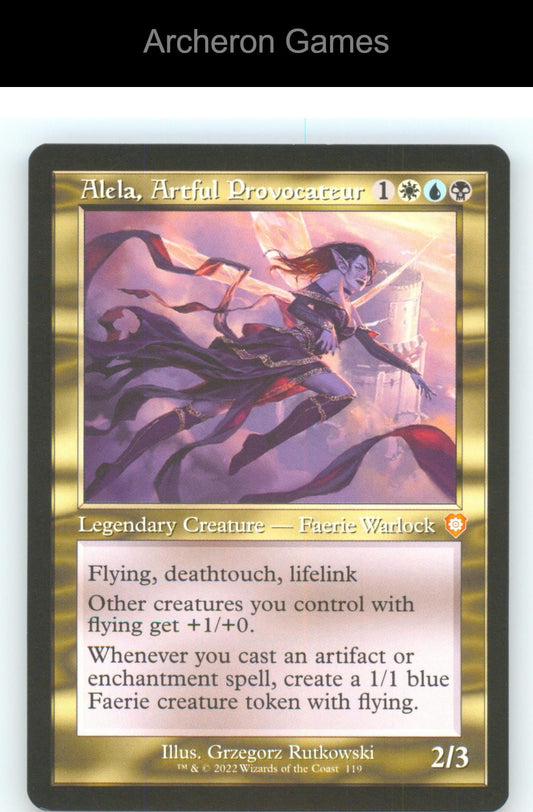 Alela, Artful Provocateur (Retro Frame) BRC 119 Mythic MTG Card NM/EX+