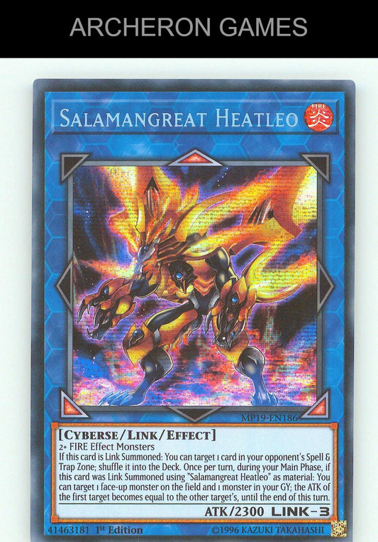 Salamangreat Heatleo SEC YUGIOH Card