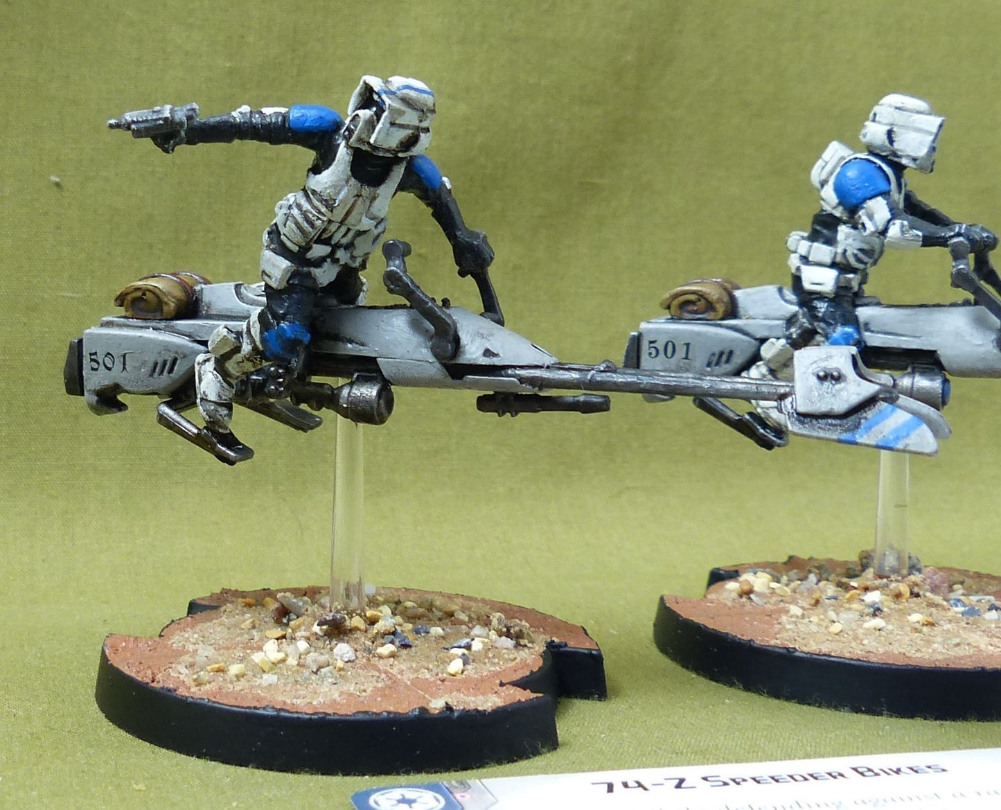 74-Z Speeder Bikes painted - Galactic Empire - Star Wars legion #1UF