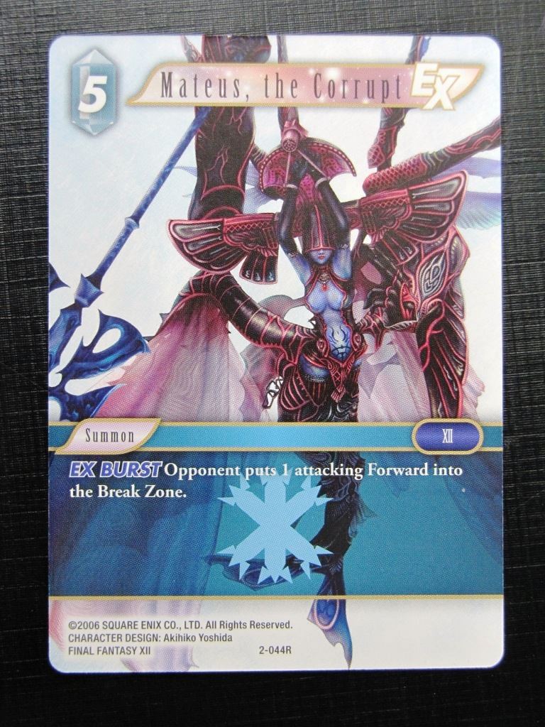 Final Fantasy Cards: MATEUS THE CORRUPT 2-044R # 27G66