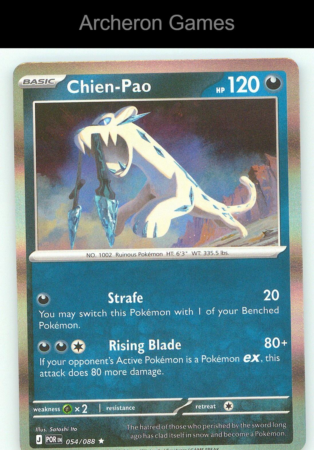 Pokemon Card Chien-Pao ME03 054/088 R Perfect Order Holo