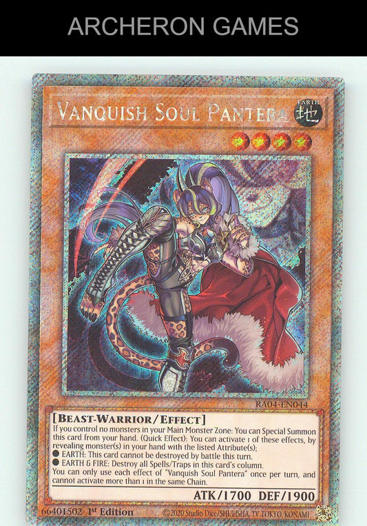 Vanquish Soul Pantera (Platinum Secret Rare) Platinum Secret Rare YUGIOH Card