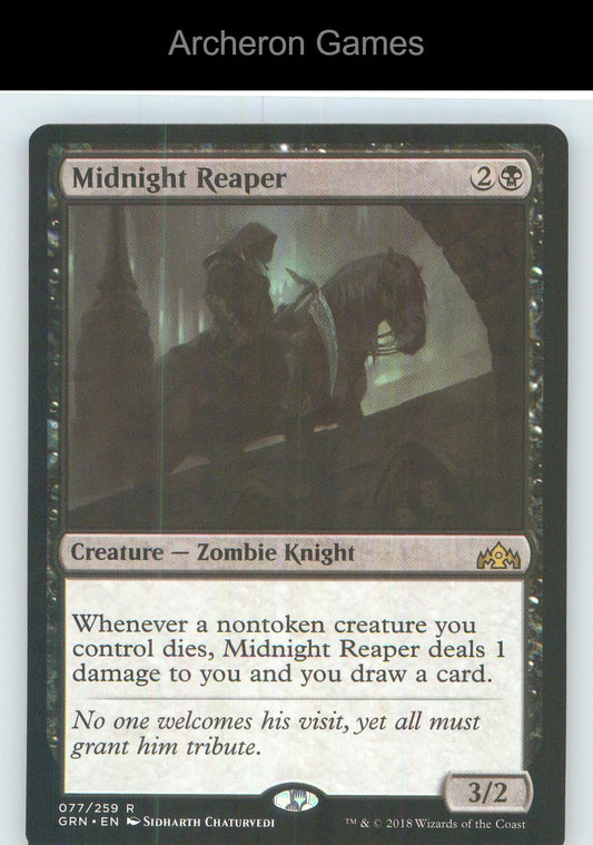 Midnight Reaper GRN 77 R MTG Card NM/EX+