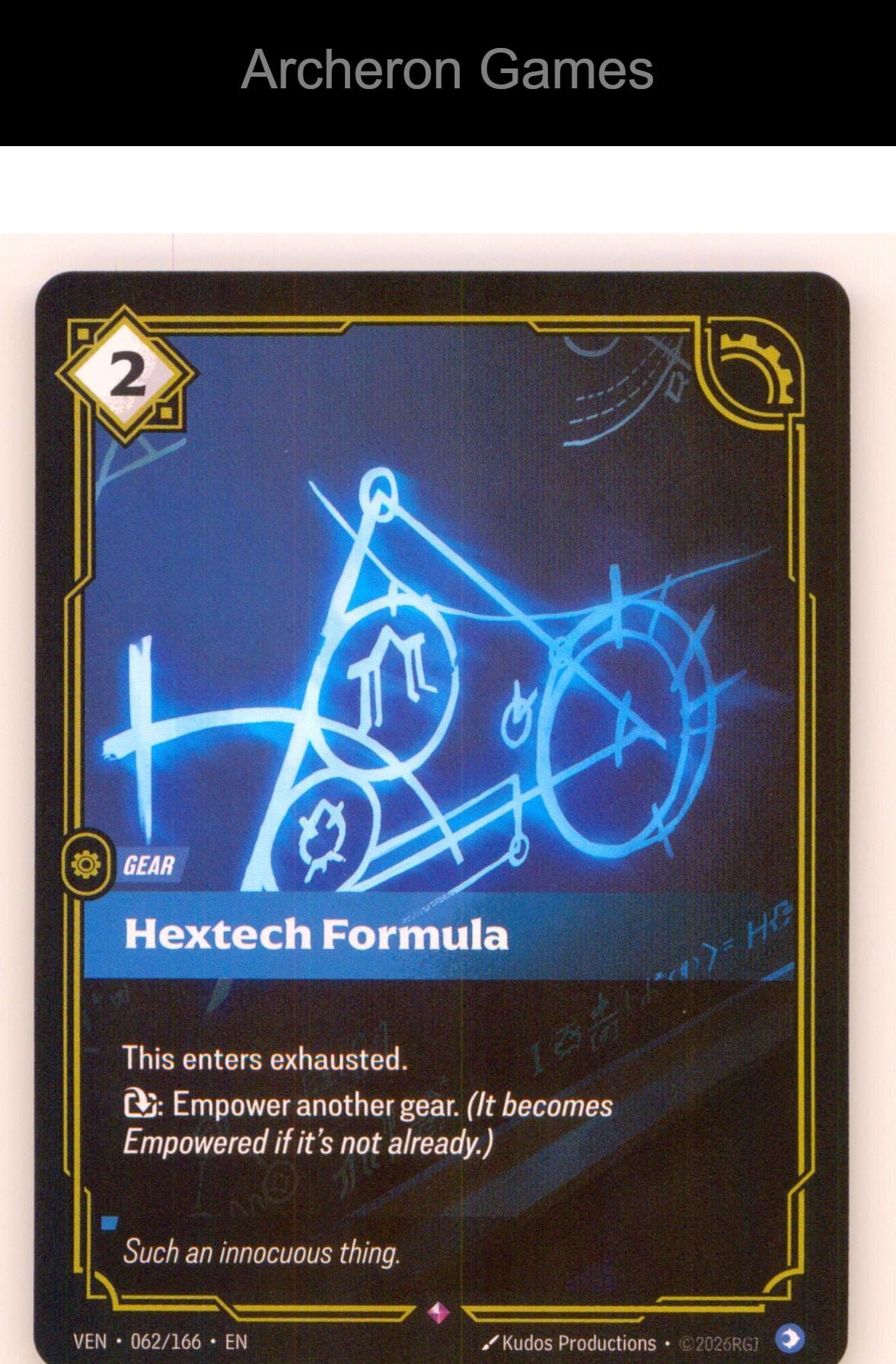 Hextech Formula VEN 062/166 R Vendetta Riftbound Card
