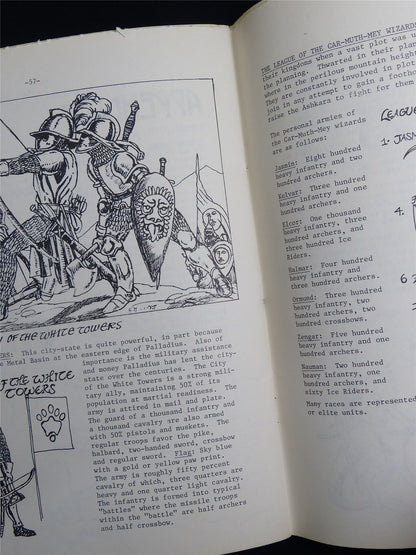 Archworld Fantasy Miniatures Rules - Fantasy Games Unlimited Booklet #2RI