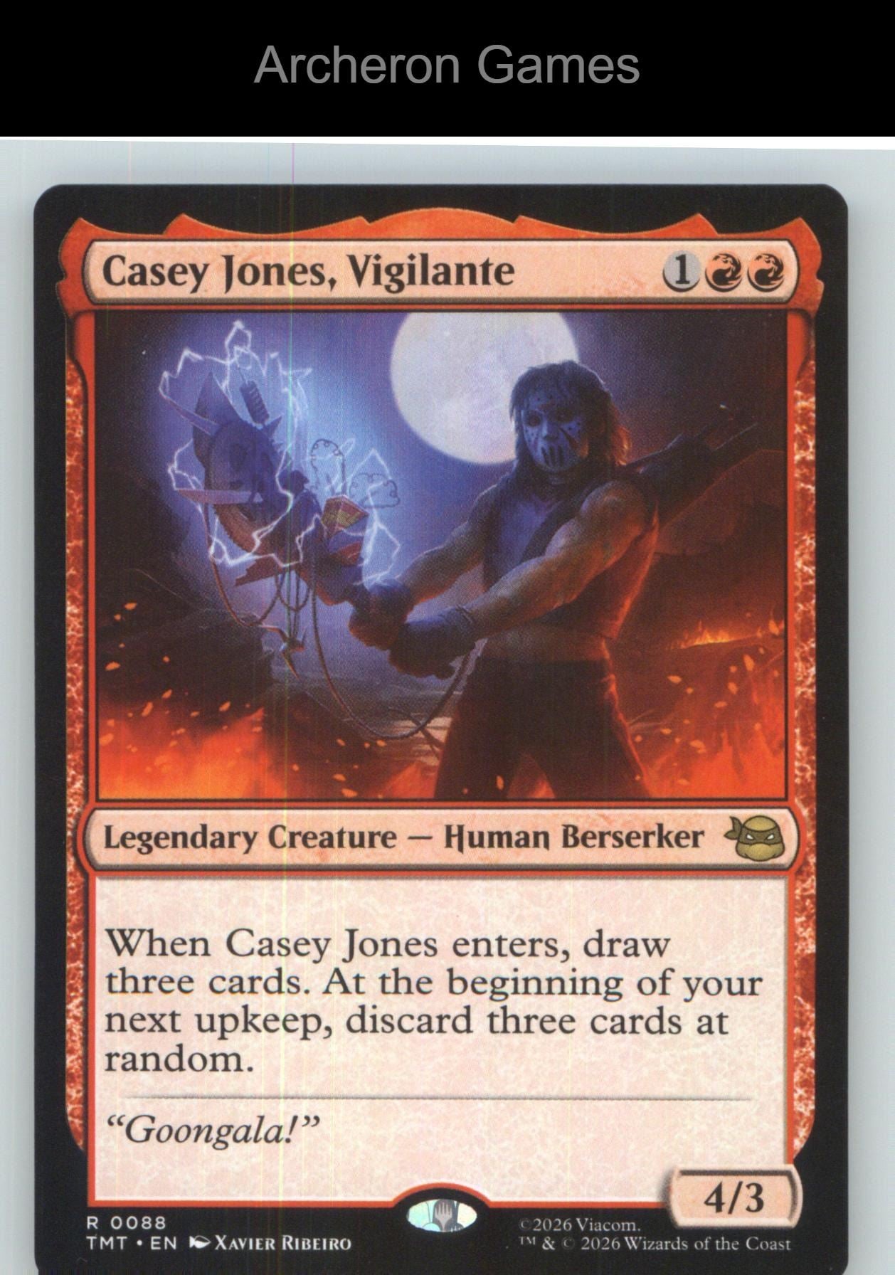 Casey Jones, Vigilante TMT 0088 R MTG Card NM/EX+