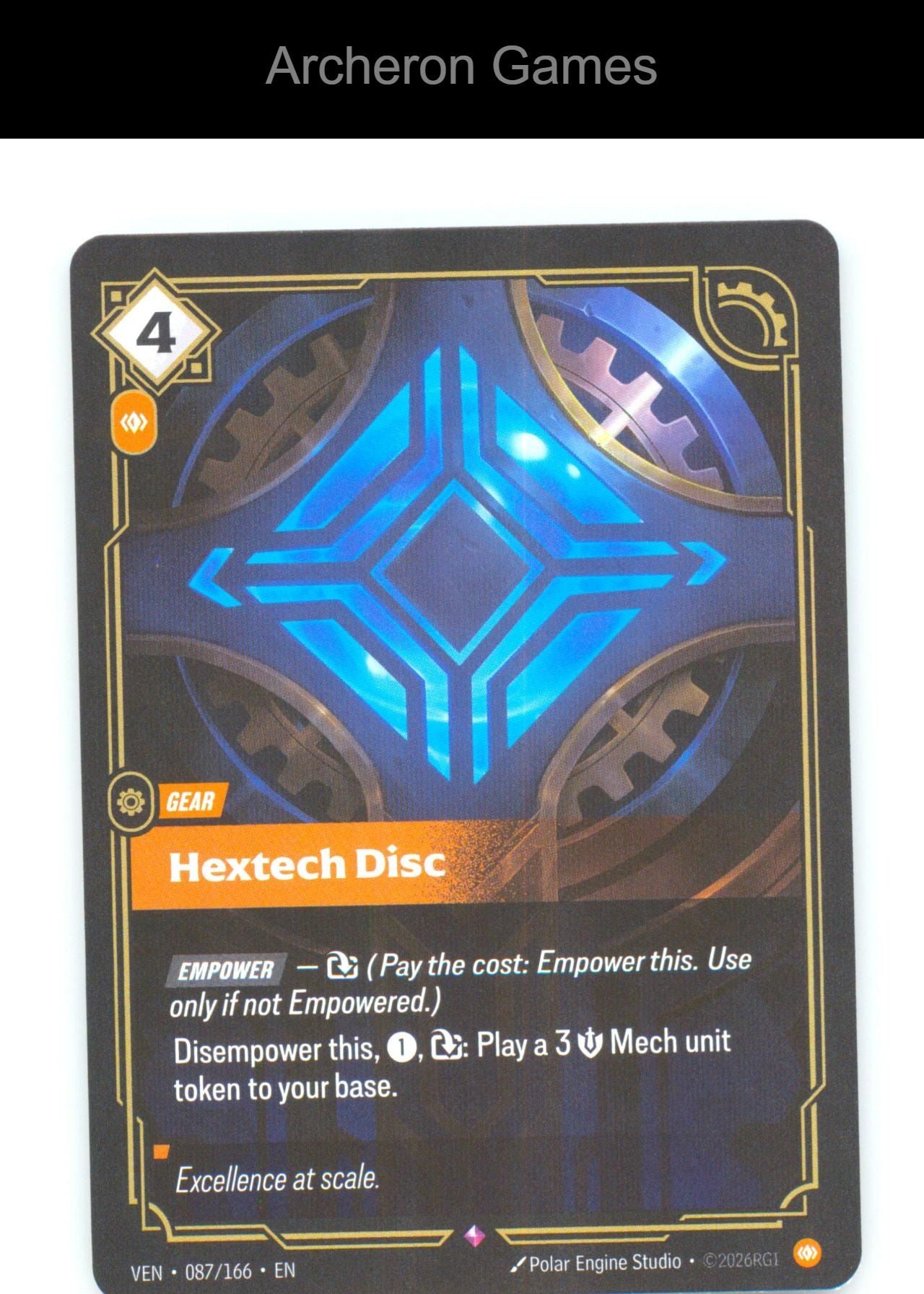 Hextech Disc VEN 087/166 R Vendetta Riftbound Card Foil