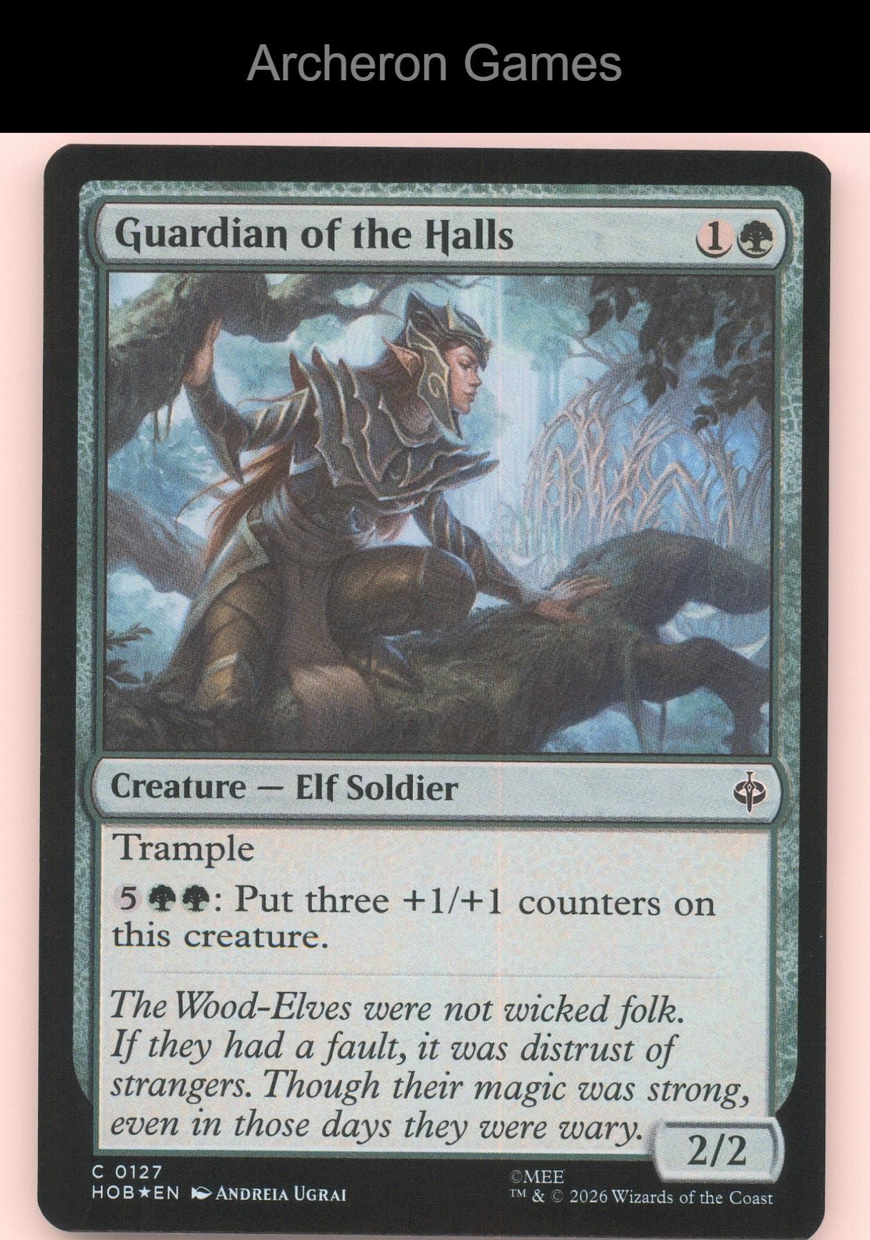 Guardian of the Halls HOB 127 C MTG Card The Hobbit