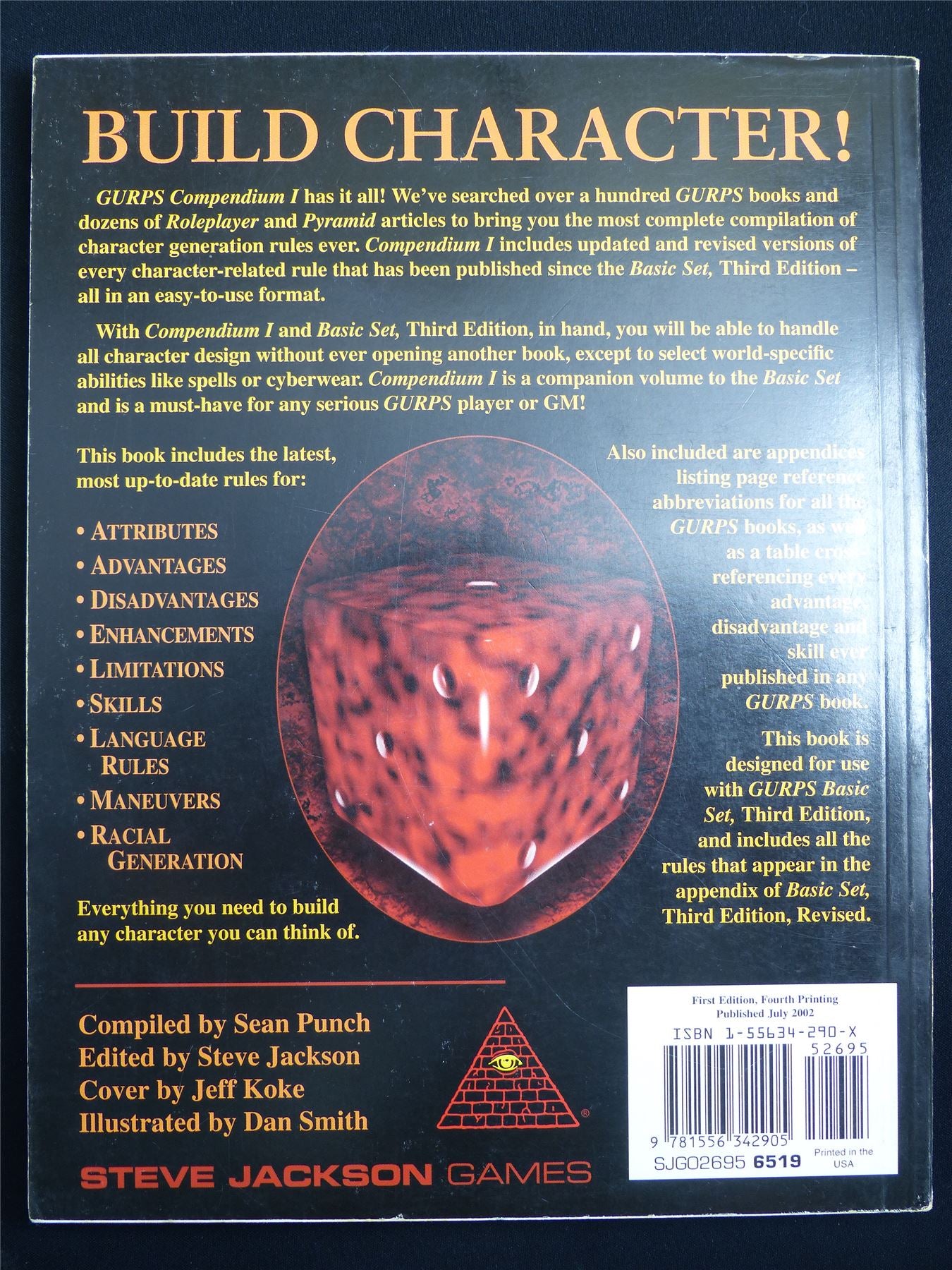 Compendium I - Steve Jackson Games - GURPS Roleplay Book Softback #2P1