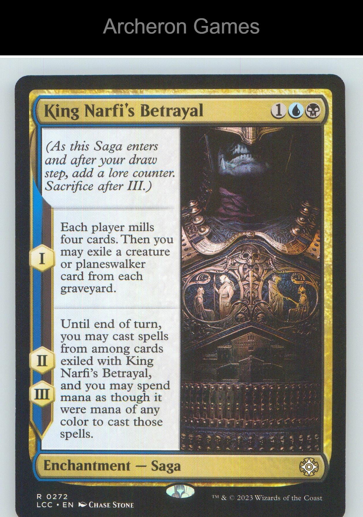 King Narfi's Betrayal LCC 272 R MTG Card NM/EX+