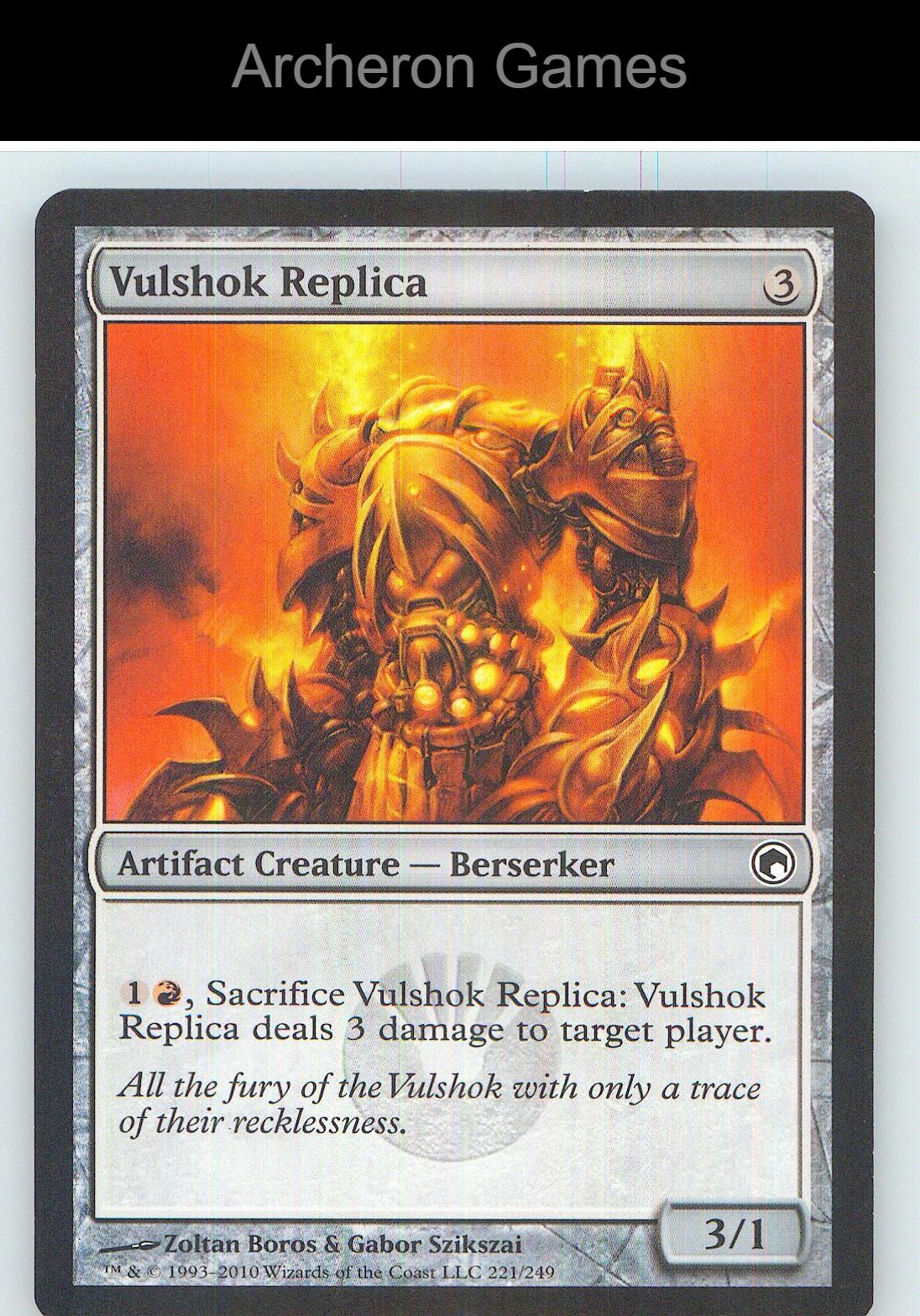 Vulshok Replica SOM 221 C MTG Card NM/EX+
