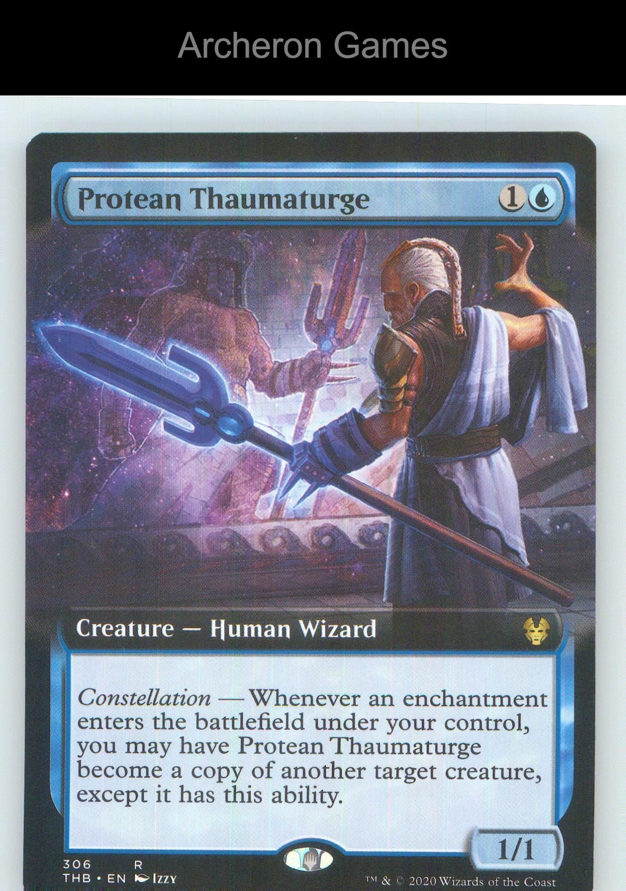 Protean Thaumaturge (Extended Art) THB 306 R MTG Card NM/EX+
