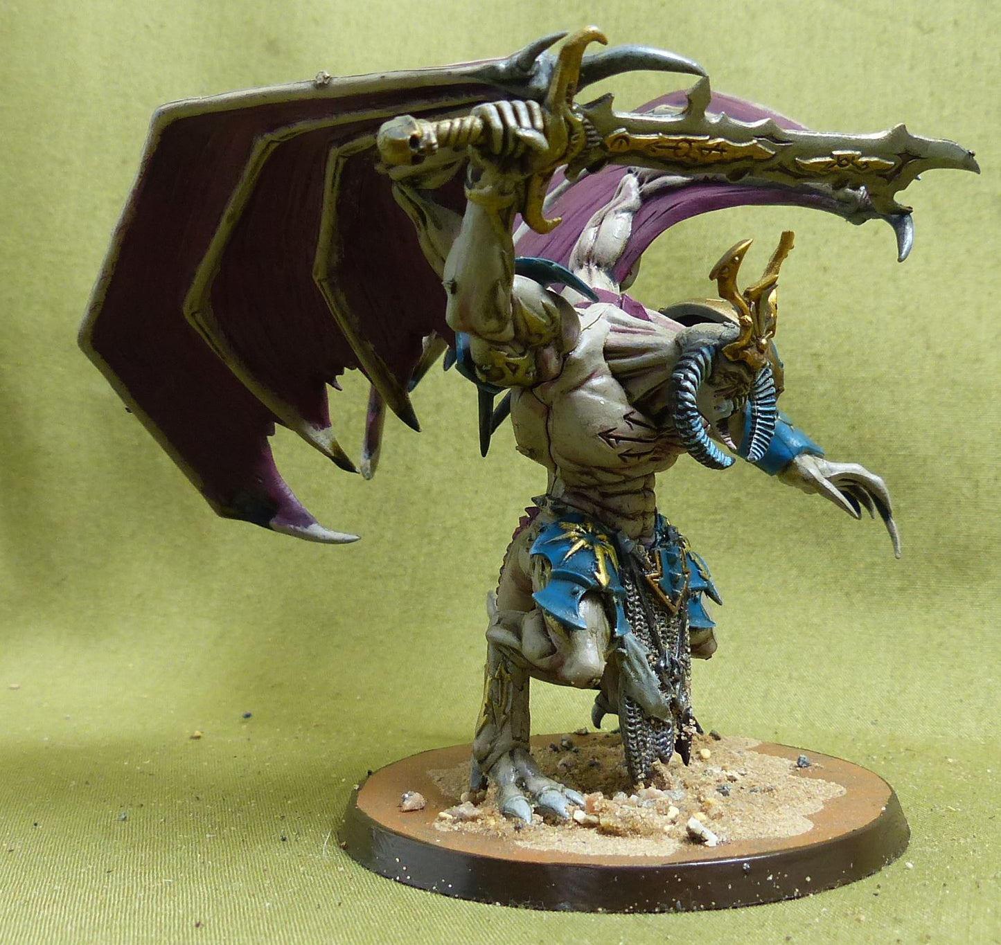 Daemon Prince painted - Thousand Sons - Warhammer 40K #5SX