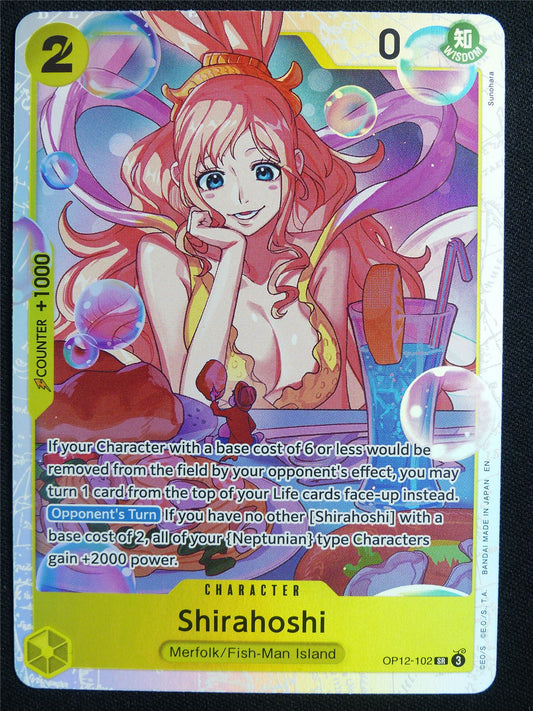 Shirahoshi OP12-102 SR Foil - One Piece Card #5PS