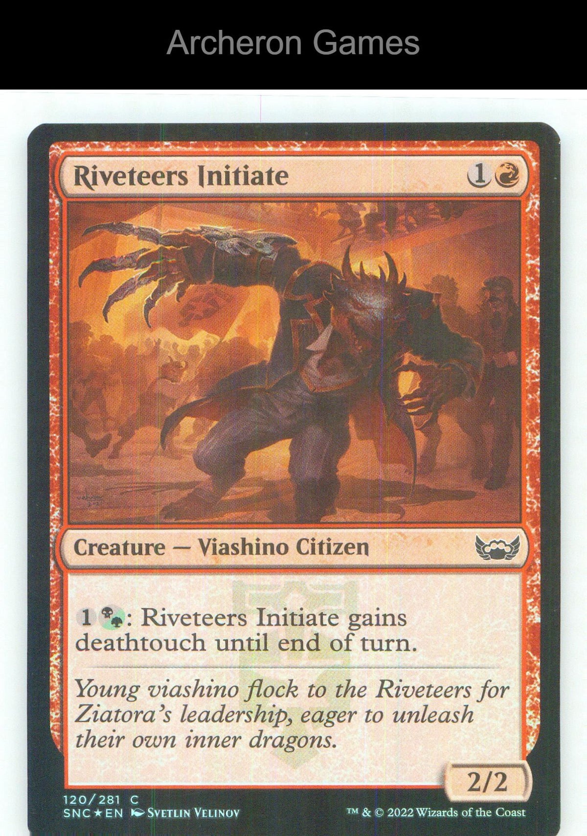 Riveteers Initiate SNC 120 C MTG Card NM/EX+ Foil