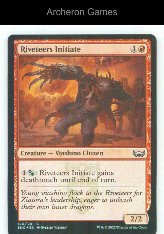 Riveteers Initiate SNC 120 C MTG Card NM/EX+ Foil