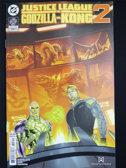 JUSTICE League vs Godzilla vs Kong 2 #3 - Oct 2025 DC Comic #2NB