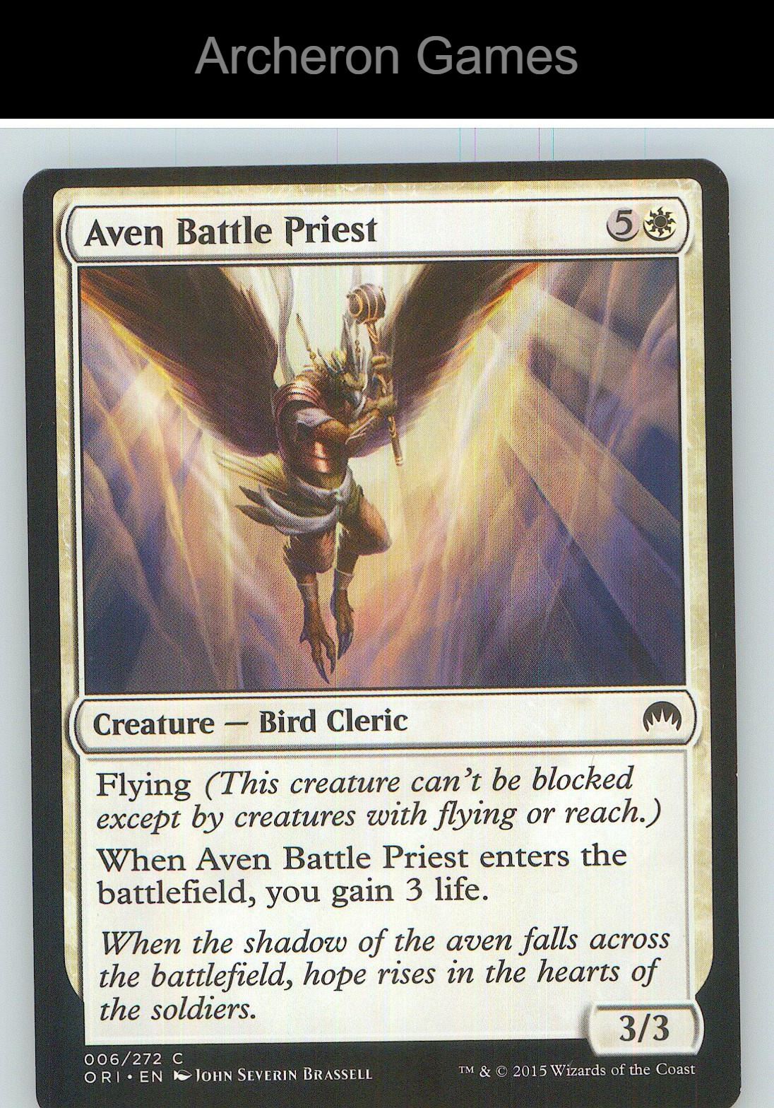 Aven Battle Priest ORI 6 C MTG Card NM/EX+