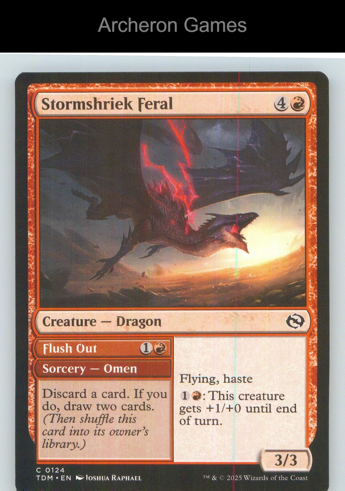 Stormshriek Feral TDM 124 C MTG Card NM/EX+
