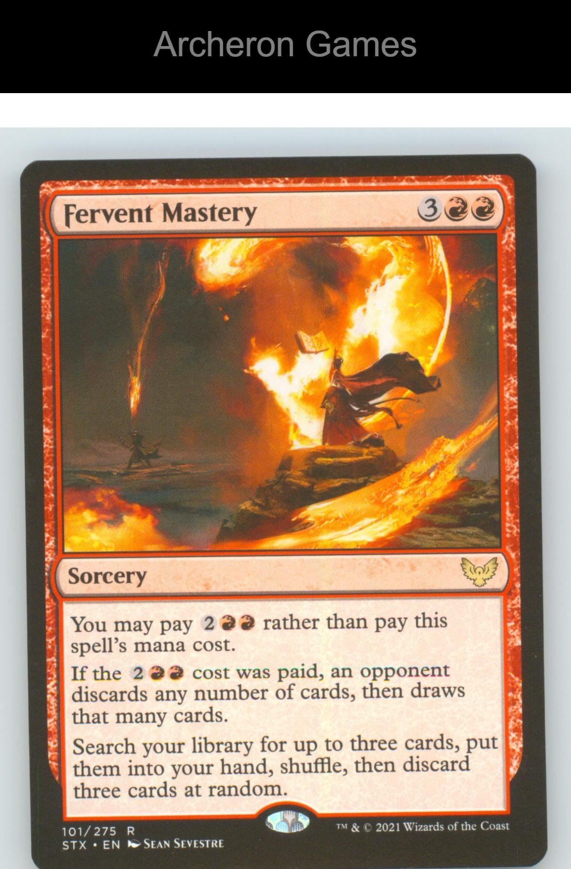 Fervent Mastery STX 101 R MTG Card NM/EX+