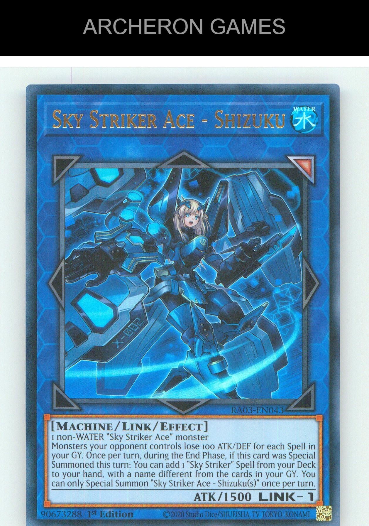 Sky Striker Ace - Shizuku (UR) UR YUGIOH Card 1st Edition