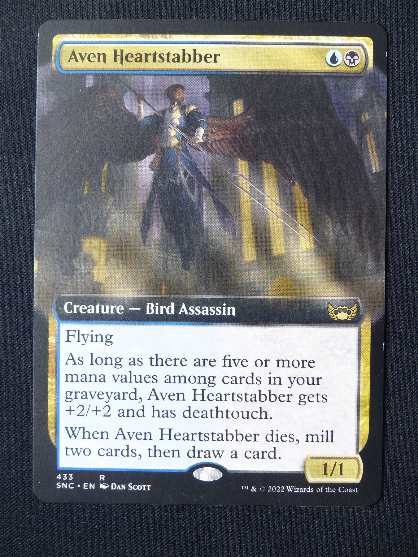 Aven Heartstabber Extended Art - SNC - Mtg Card #5BJ