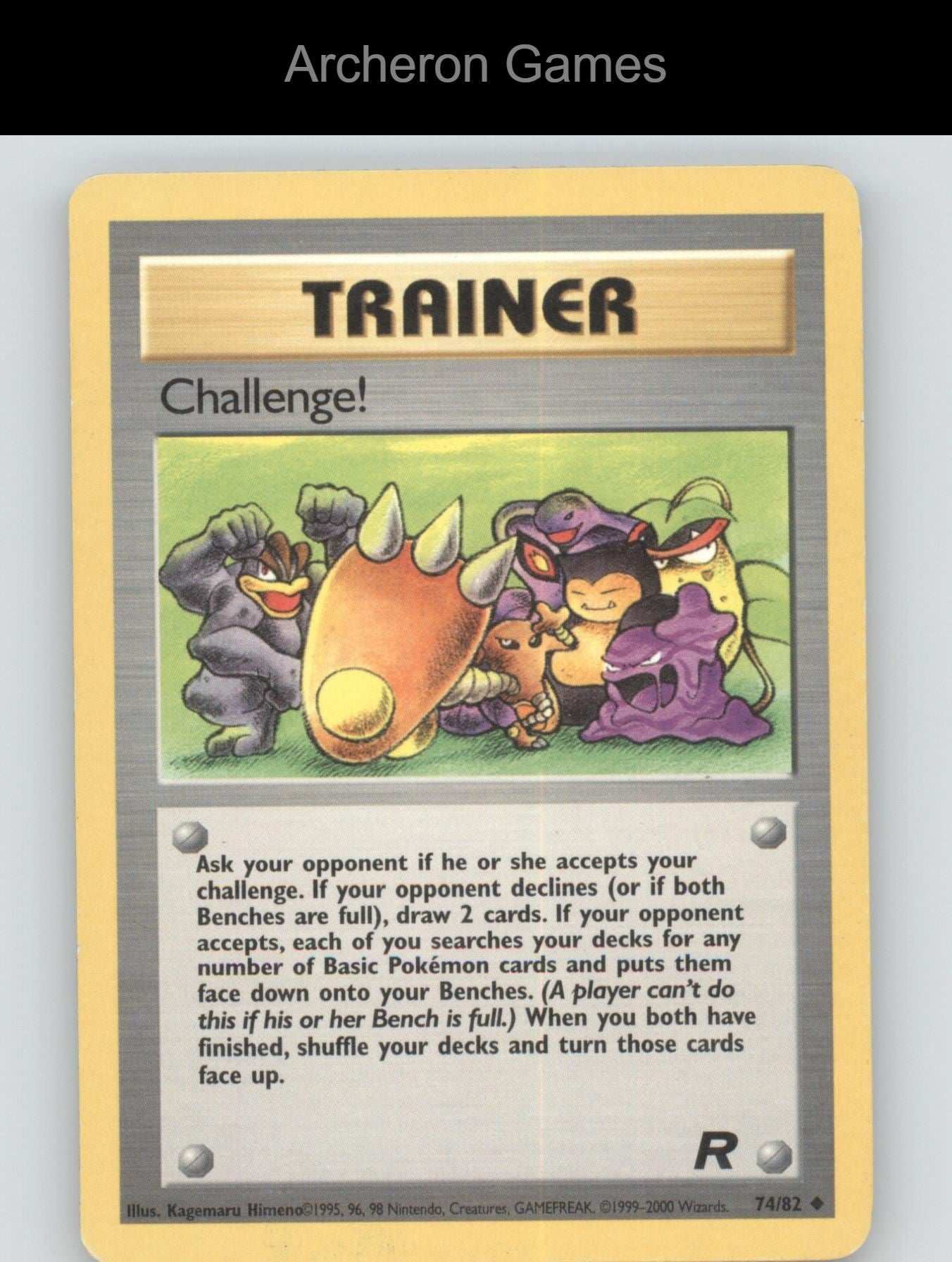 Pokemon Card Challenge! TR 74/82 UC Team Rocket Unlimited