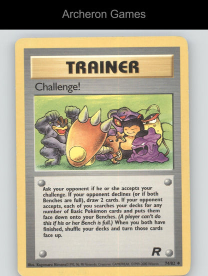 Pokemon Card Challenge! TR 74/82 UC Team Rocket Unlimited